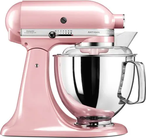 Satijnglans roze keukenmachine KitchenAid Artisan